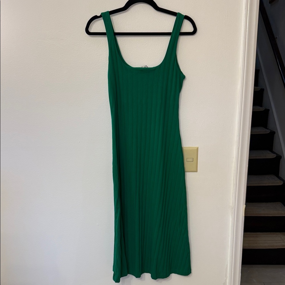 Zara Vibrant Green Midi Dress